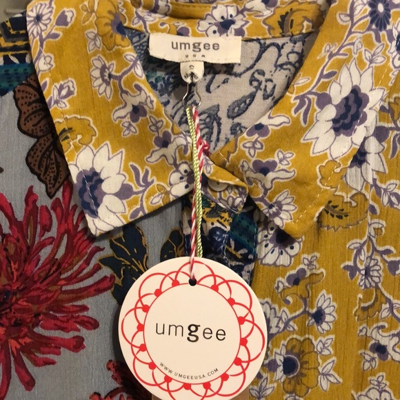 Ladies patchwork flowing rayon blouse - Picture 3 of 7